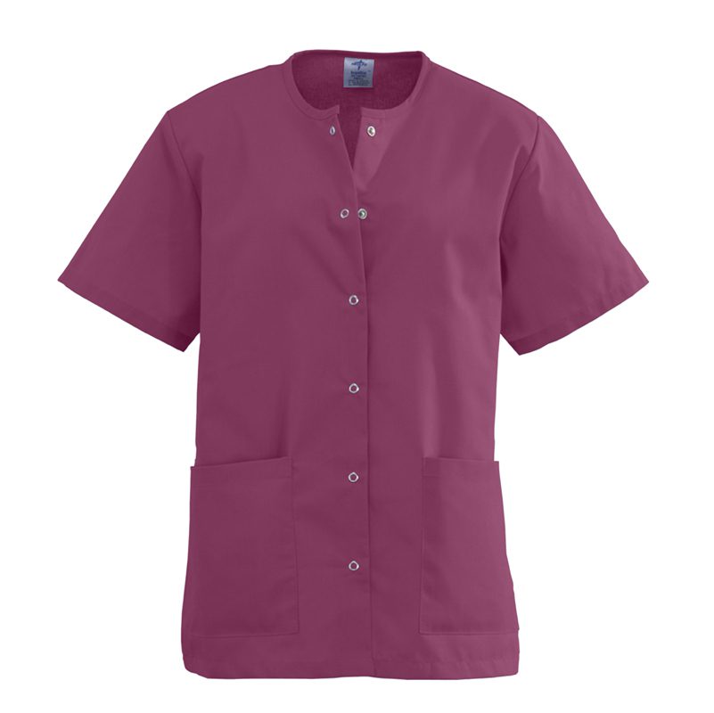Snap Front Scrub Top