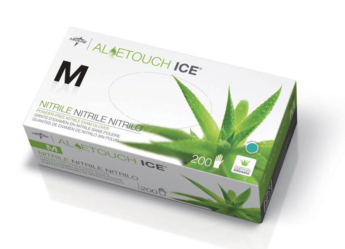 Aloetouch Ice Powder-Free Latex-Free Nitrile Exam Gloves